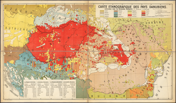 90-Hungary and Balkans Map By Etienne Gyorffy