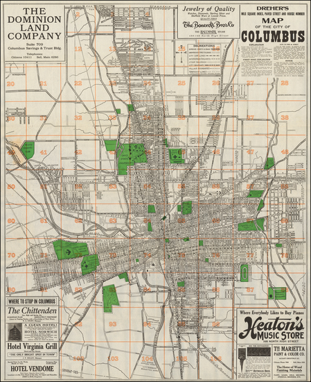 36-Ohio Map By D. Frank Dreher