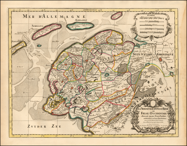 36-Netherlands Map By Pierre Mortier
