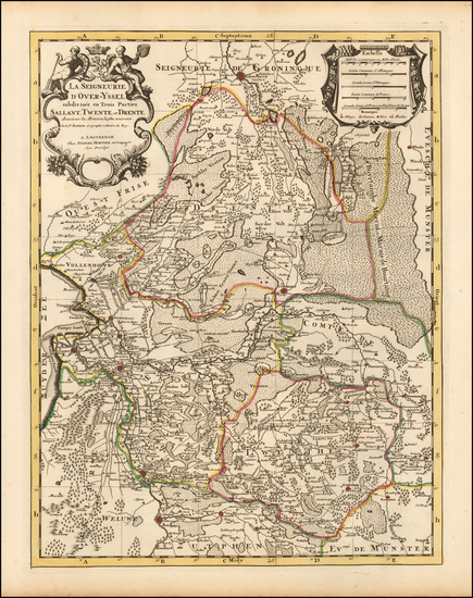 84-Netherlands Map By Pierre Mortier
