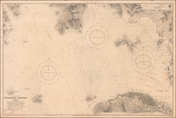 23-Hong Kong Map By British Admiralty