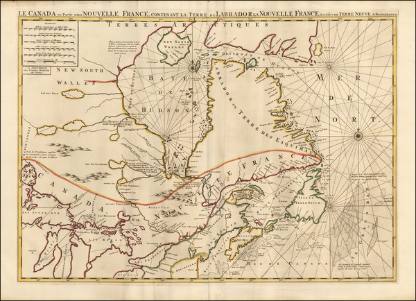 48-New England, Canada and Eastern Canada Map By Pierre Mortier