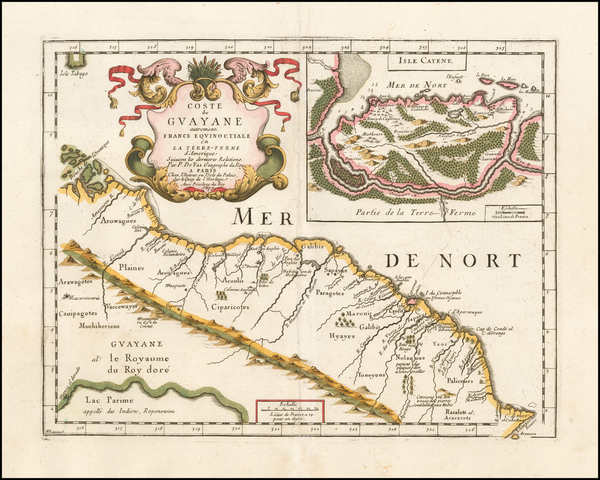 22-Brazil and Guianas & Suriname Map By Pierre Du Val