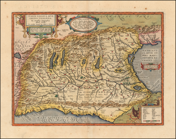 54-Switzerland Map By Abraham Ortelius