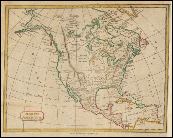 67-North America Map By Anonymous