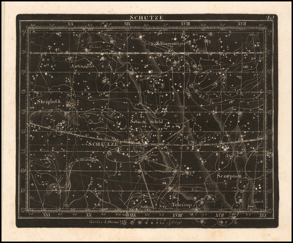 9-Celestial Maps Map By Christoph Friedrich Goldbach