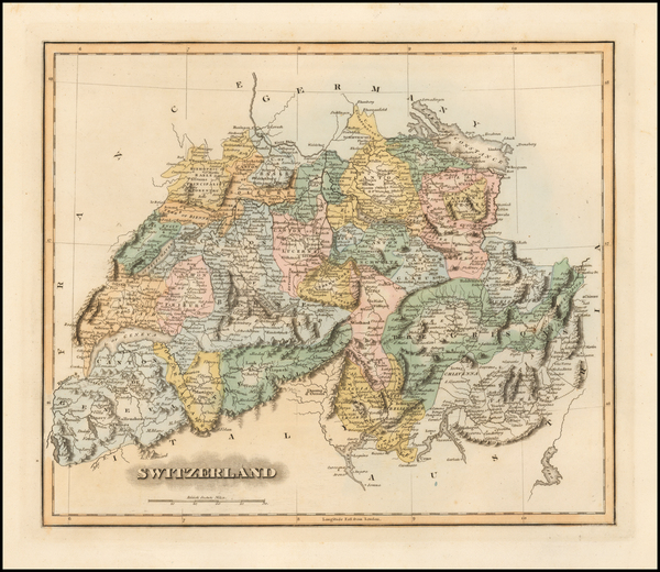 37-Switzerland Map By Fielding Lucas Jr.