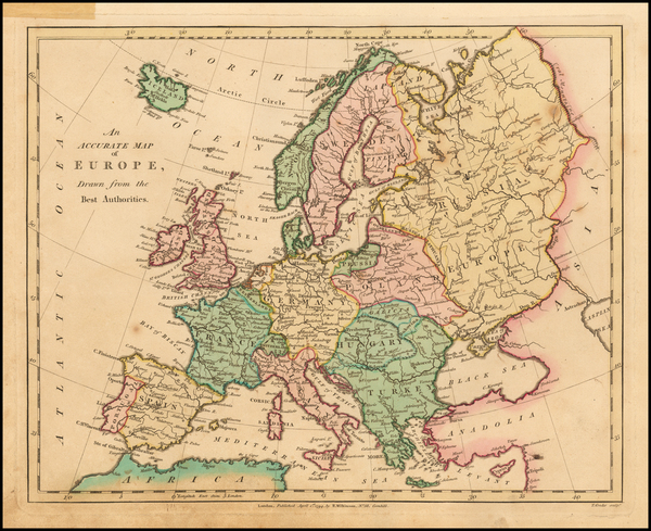 32-Europe Map By Robert Wilkinson
