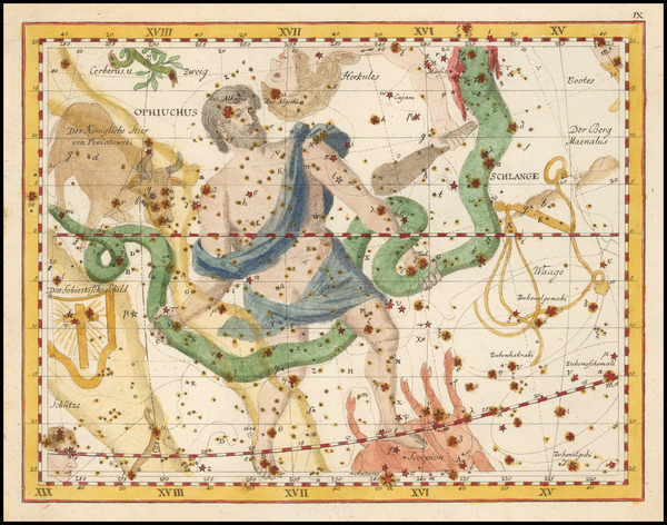 24-Celestial Maps Map By Johann Elert Bode