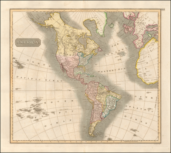 48-America Map By John Thomson