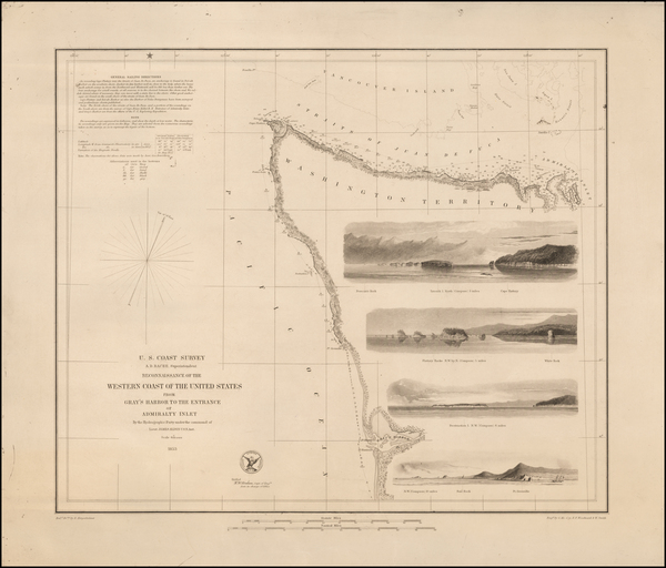 59-Washington Map By United States Coast Survey