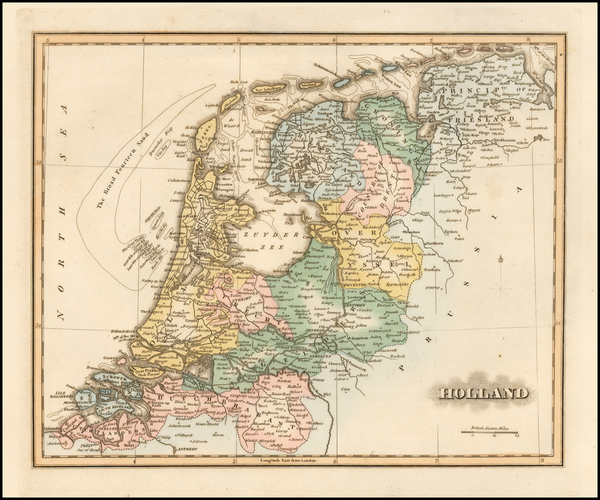 82-Netherlands Map By Fielding Lucas Jr.