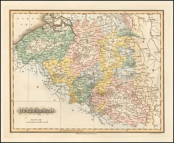 34-Netherlands Map By Fielding Lucas Jr.