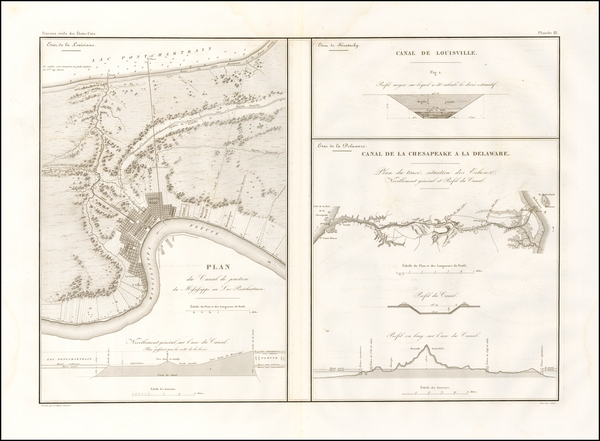 48-Mid-Atlantic, Maryland, Delaware, South, Louisiana and Kentucky Map By Guillaume-Tell Poussin