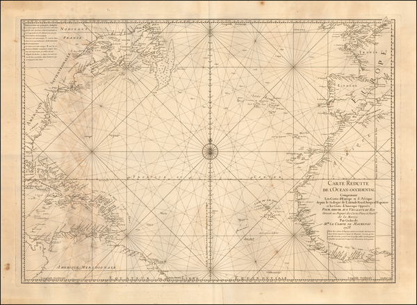 10-Atlantic Ocean Map By Depot de la Marine