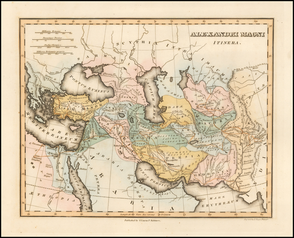 79-Turkey, Middle East, Persia & Iraq and Turkey & Asia Minor Map By Fielding Lucas Jr.