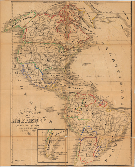 30-United States and America Map By H. Lazaridou