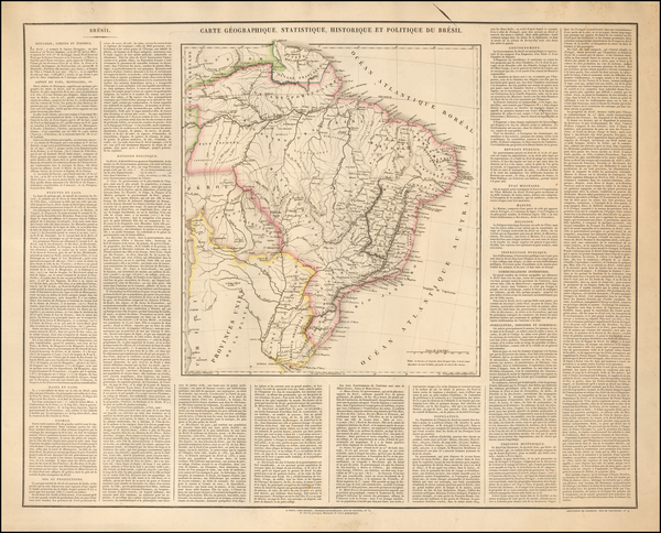 60-Brazil Map By Depot de la Guerre