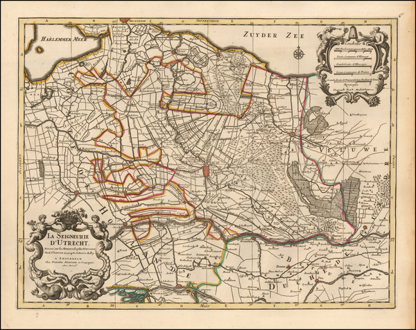 54-Netherlands Map By Pierre Mortier