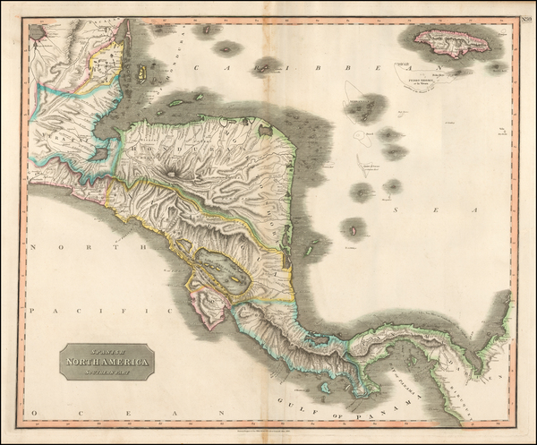 58-Central America Map By John Thomson