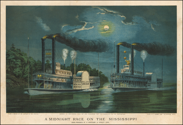 70-South, Louisiana, Mississippi, Midwest and Illinois Map By R. Rogerson