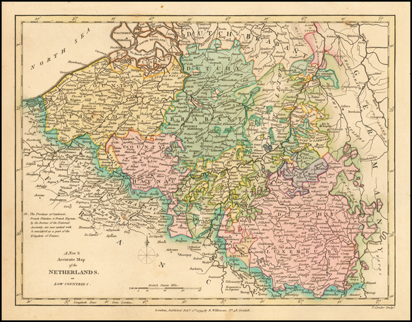 5-Netherlands and Luxembourg Map By Robert Wilkinson