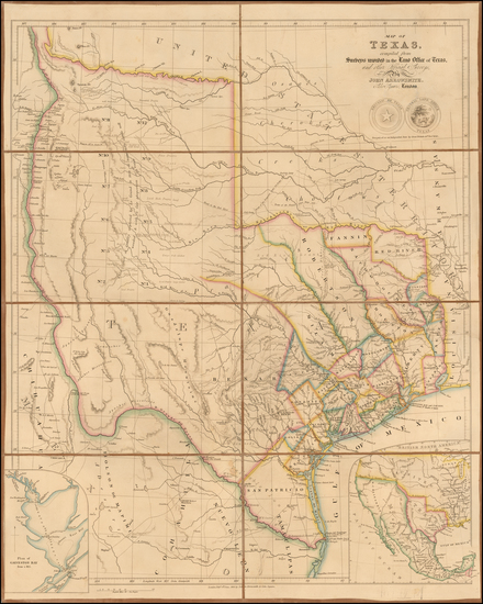 57-Texas Map By John Arrowsmith