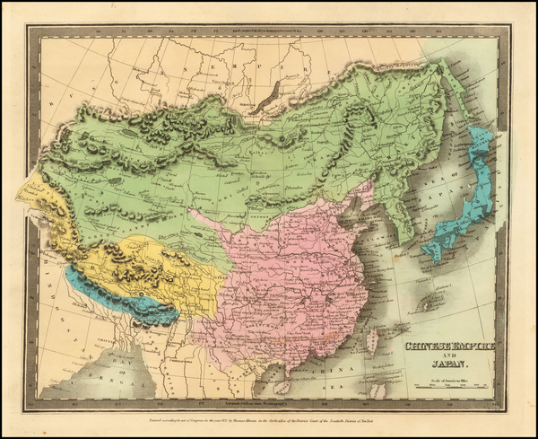 79-China, Japan and Korea Map By David Hugh Burr