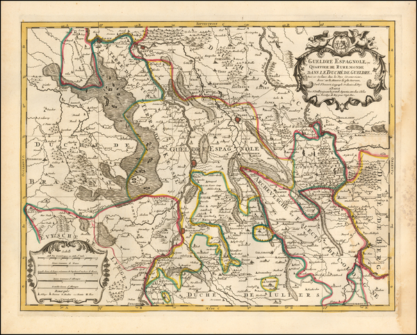 80-Netherlands Map By Alexis-Hubert Jaillot