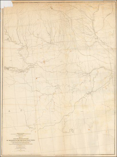 71-Plains, Iowa, Kansas, Missouri and Nebraska Map By U.S. Pacific RR Surveys