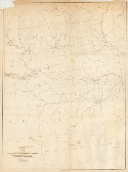 85-Plains, Iowa, Kansas, Missouri and Nebraska Map By U.S. Pacific RR Surveys