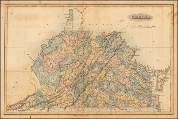 71-Virginia Map By Fielding Lucas Jr.