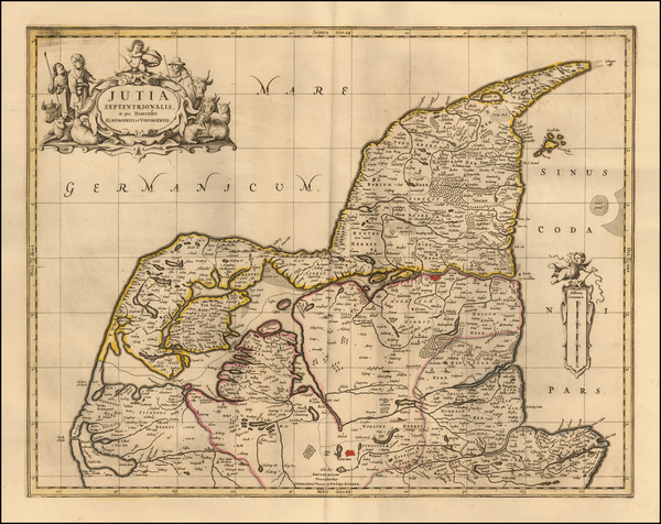 54-Denmark Map By Peter Schenk  &  Gerard Valk