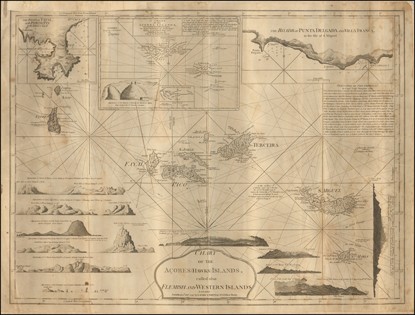 60-Atlantic Ocean and Portugal Map By Laurie & Whittle