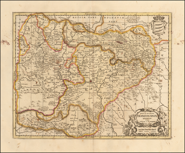 74-Romania Map By Peter Schenk / Gerard Valk