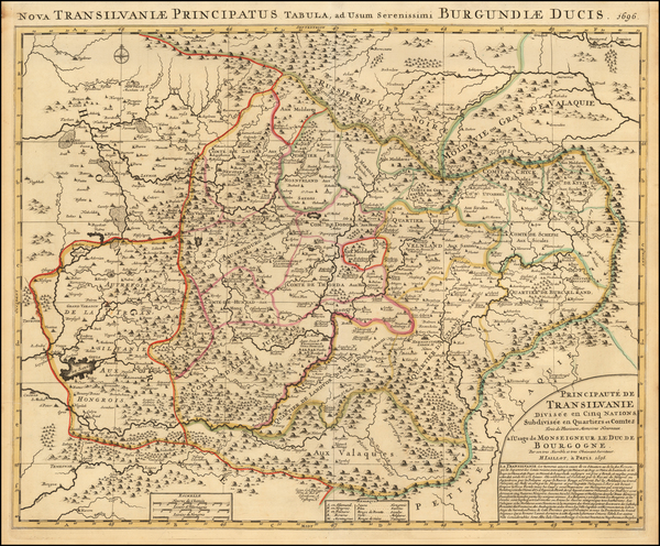 26-Romania Map By Alexis-Hubert Jaillot