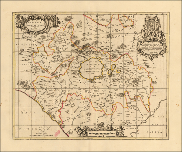 13-Northern Italy and Southern Italy Map By Peter Schenk / Gerard Valk