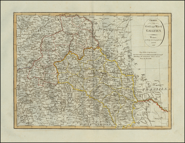 69-Poland Map By Weimar Geographische Institut