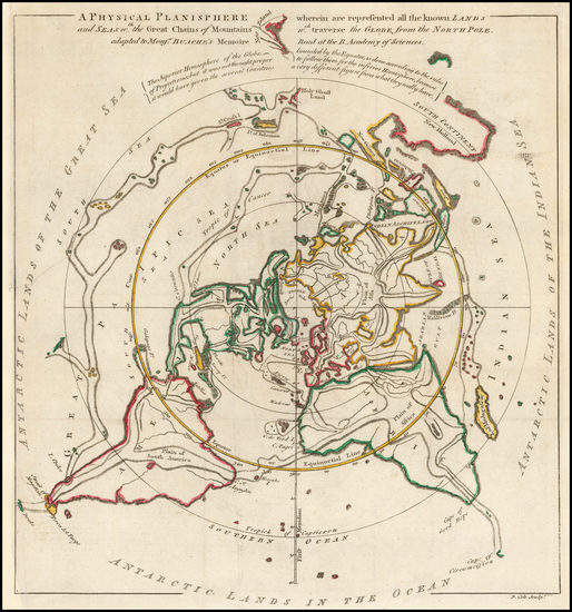 24-World and Polar Maps Map By Gentleman's Magazine