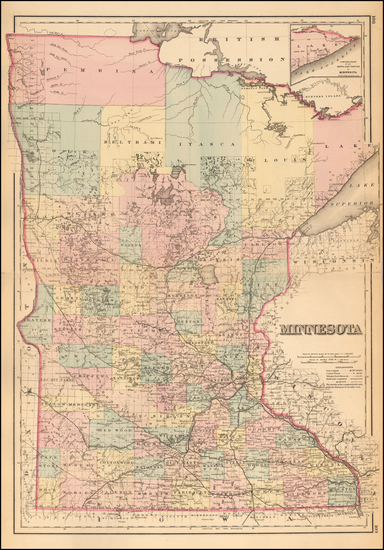 66-Midwest Map By O.W. Gray