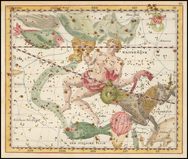 56-Celestial Maps Map By Johann Elert Bode