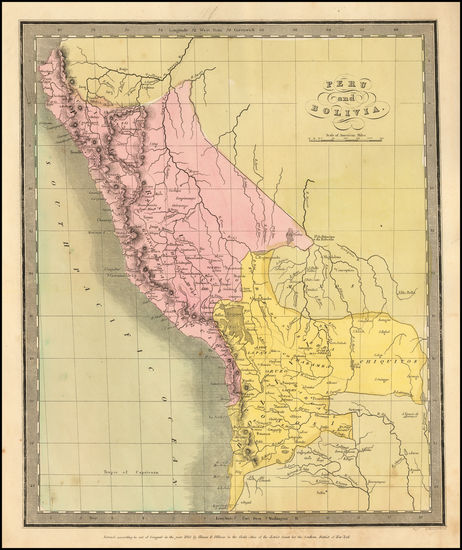 46-Paraguay & Bolivia and Peru & Ecuador Map By David Hugh Burr