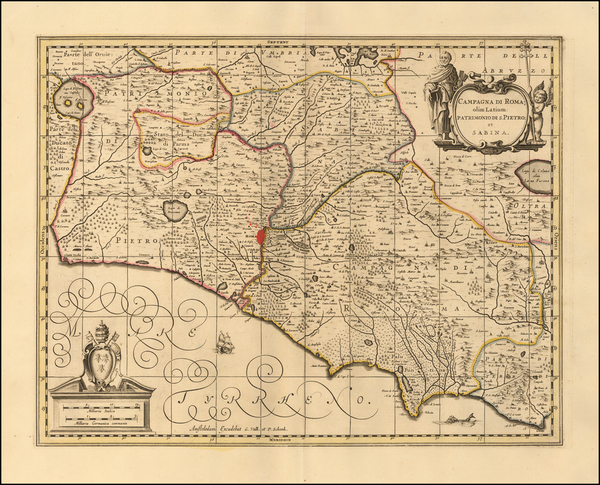 95-Northern Italy and Southern Italy Map By Peter Schenk