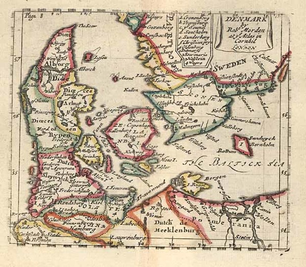 91-Europe, Baltic Countries, Scandinavia and Germany Map By Robert Morden