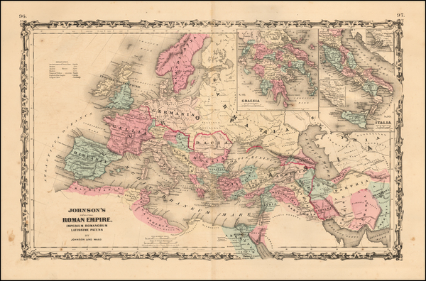 17-Europe, Balkans and Mediterranean Map By Benjamin P Ward  &  Alvin Jewett Johnson