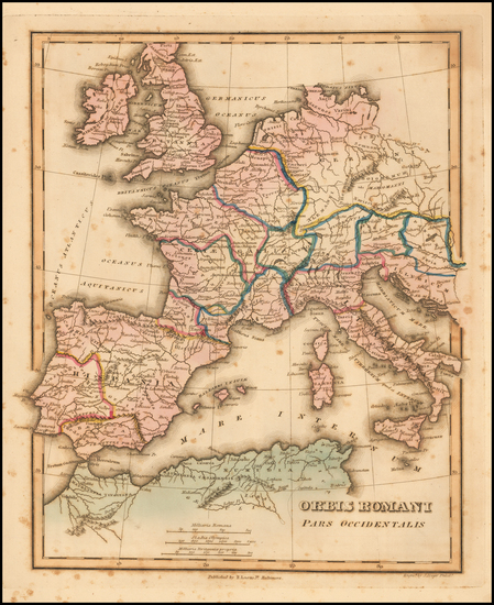 97-Europe and Mediterranean Map By Fielding Lucas Jr.