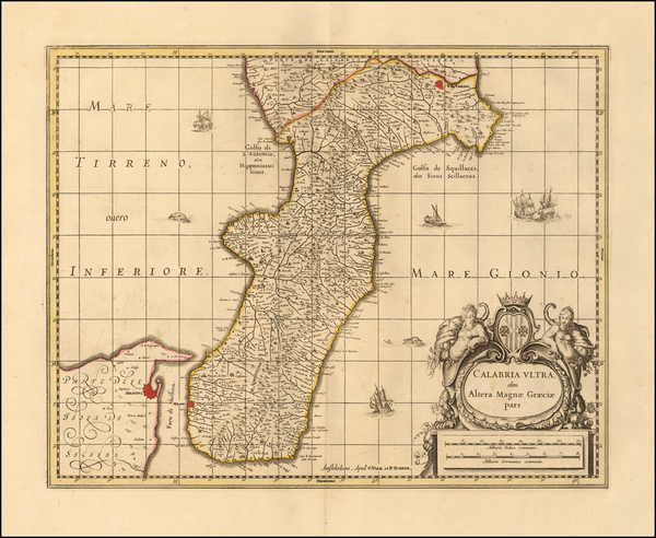 0-Southern Italy Map By Peter Schenk  &  Gerard Valk