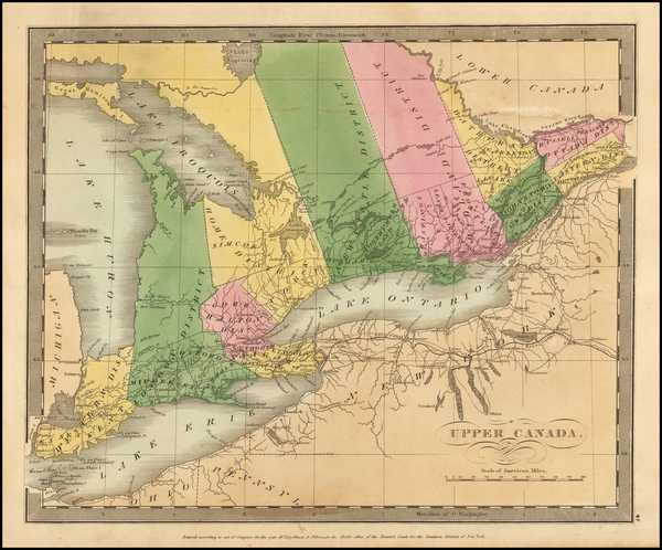 61-Canada Map By David Hugh Burr