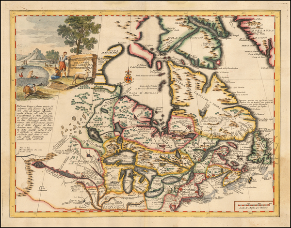 17-Midwest and Canada Map By Giambattista Albrizzi