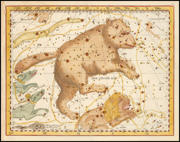 30-Celestial Maps Map By Johann Elert Bode